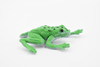 Frog, Green Tree Frog, Spotted, Rubber Toy, Realistic, Rainforest, Figure, Model, Replica, Kids, Educational, Gift,       2 1/2"      F7011 B33