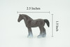 Clydesdale Horse, Hard Rubber, Hand Painted, Educational, Realistic, Figure, Farm Model, Replica, Kids, Toys, Gift,      2 1/2"     F7022 B97