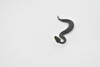 Black Water Moccasin, Snake, Rubber Reptile, Educational, Realistic Hand Painted, Figure, Lifelike Model, Figurine, Replica, Gift,      2 1/2 Inches    F7044 B165 