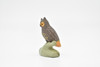 Great Horned Owl Toy, Realistic Plastic Model    1 3/4"   F204 B9