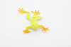 Frog, Yellow, Rubber Toy, Realistic, Rainforest, Figure, Model, Replica, Kids, Educational, Gift,       3"     F7013 B14