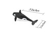 Orca, Killer Whale, Very Nice Rubber Replica   5" ~   F6010-B377