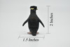 Penguin, Rock Hopper, Museum Quality, Bird, Educational, Realistic Hand Painted, Figure, Lifelike Model, Vintage Replica, Toy,  2 Inches.
