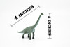 Brachiosaurus Dinosaur, Museum Quality, Animal, Educational, Realistic Hand Painted, Figure, Lifelike Model, Vintage Replica, Toy,   4 Inches. 