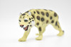 Leopard, Snow, Very Nice Plastic Replica  6"W x 3"H  ~  F4413-B191