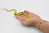 Snake, Yellow Corn Snake, Rubber Reptile, Educational, Realistic, Hand Painted, Figure, Lifelike Model, Figurine, Replica, Gift,     11"   F1728 B222