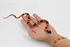 Snake, Coral Snake, Rubber Reptile, Educational, Realistic, Hand Painted, Figure, Lifelike Model, Figurine, Replica, Gift,    10"    F1730 B222