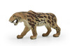 Saber-toothed Cat, Tiger, Smilodon, Realistic Plastic Toy Model Hand Painted