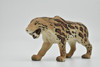 Saber-toothed Cat, Tiger, Smilodon, Realistic Plastic Toy Model Hand Painted