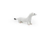 Weasel, White, Museum Quality Rubber Animal, Educational, Realistic Hand Painted Figure, Lifelike Model, Figurine, Replica, Gift,    3 1/2"      M052 B639