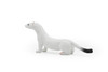 Weasel, White, Museum Quality Rubber Animal, Educational, Realistic Hand Painted Figure, Lifelike Model, Figurine, Replica, Gift,    3 1/2"      M052 B639