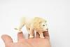 Lion, White,  Museum Quality  Plastic Replica 6"   M085-B605