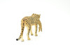 Cheetah With Cub, Realistic Toy Model Plastic Replica Animal, Kids Educational Gift  5"  M096 B606