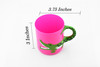 Crocodile, Alligator, Pink and Green Children's Plastic Drinking Cup Kids Gift 3" F121M B121