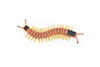 Centipede, Red, Very Nice Plastic Reproduction    3"      F1658 B74
