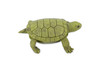 Turtle, Box Turtle, Pond Turtle, Rubber Reptile, Educational, Realistic, Figure, Lifelike Model, Figurine, Replica, Gift,       1 3/4" 
