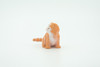House Cat,  Orange Tabby, Marmalade Cat, Rubber, Hand Painted, Realistic, Figure, Model, Replica, Toy, Kids, Educational, Gift,    2"   F1667 B63