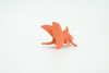 Fantail Goldfish, Fancy Goldfish, Rubber Fish, Realistic Figure, Educational, Lifelike, Toy Model, Figurine, Replica, Gift       1 3/4"   F1672 B63