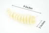 Maggot, Lucilia sericata, Fly larvae, Maggot worms, Plush Design, Educational, Figure, Replica, Gift,    9"     F1698 B92