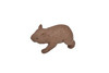 Wombat, Marsupials, Australia's unique Animal, Very Nice Rubber Design, Educational Figure, Lifelike, Diorama Model, Replica, Toy, Kids,  1 3/4 Inches.