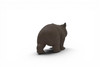 Wombat, Marsupials, Australia's unique Animal, Very Nice Rubber Design, Educational Figure, Lifelike, Diorama Model, Replica, Toy, Kids, Gift, 1 3/4 Inches. F1762 B42