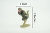  Rhesus Monkey, Rhesus Macaques, Rubber Primate, Animal, Educational, Realistic Figure, Lifelike, Model, Toys, Gift, 2 inches tall. F1780 B122