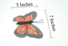 Monarch Butterfly Finger Puppet, Very Nice Plush Butterfly, Stuffed Insect, Educational, Realistic, Lifelike Model, Gift,   7"   F1804 B75