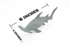 Hammerhead Shark, Very Nice Hollow Rubber Replica  6"   -   F1900 B20