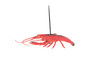 Lobster, Crayfish, Crawdad Design, Red, Rubber Crustaceans, Educational, Figure, Lifelike, Model, Replica, Gift,     7"       F1947 B173
