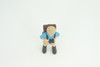 Backpacker, Hiking Man with Binoculars,  Rubber Design, Educational, Realistic Figure, Kids, Toys, Gift,    2 1/4 inches tall.     F1997 B103