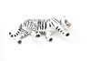 Tiger, Siberian, White, Museum Quality Plastic Replica  10 inches  -  F1999 B357