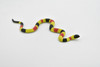 Snake, Coral Snake, Rubber Reptile, Educational, Realistic Hand Painted, Figure, Lifelike Model, Figurine, Replica, Gift,       5 1/2"        F2042 B39