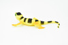 Gecko, Yellow Banded, Lizard, Reptile, Soft Rubber Toy, Realistic, Rainforest, Figure, Model, Replica, Kids, Educational, Gift    7"  F2050 B187