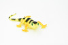 Gecko, Yellow Banded, Lizard, Reptile, Soft Rubber Toy, Realistic, Rainforest, Figure, Model, Replica, Kids, Educational, Gift    7"  F2050 B187