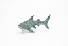 Whale Shark, Curved, Realistic Toy Model Plastic Replica, Kids Educational Gift  3"  F235 B76