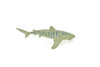 Tiger Shark, With Fish in Mouth, Very Nice Plastic Replica    3"  -   F237 B76