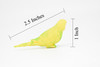 Parakeet, Yellow, Very Nice Rubber Reproduction,  Hand Painted       2 1/2"    F3014 B109