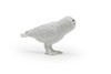 Snowy Owl Toy, Very Nice Plastic Hand Painted Model     2"     F3015 B109