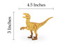 Deinonychus Dinosaur, 3D Puzzle Very Nice Plastic Replica   4 1/2" long - F3033 B333