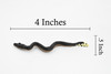 Sea Snake, Yellow Bellied, Very Nice Rubber Reptile, Educational, Hand Painted, Realistic, Replica, Toys, Kids, Gift,    4 1/2 Inches.