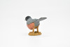 Robin, Bird, Very Nice Rubber Bird, Educational, Realistic, Hand Painted, Figure, Lifelike Model, Figurine, Replica, Gift,  2 1/2"   F3387 B27