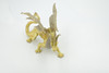 Dragon, Golden Dragon, Museum Quality, Highly Detaied, Hand Painted, Myth, Fantasy, Plastic, Educational, Realistic, Figure, Lifelike Figurine, Gift,      7"      F3423 B356