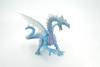 Dragon, Ice Dragon, Museum Quality, Highly Detaied, Hand Painted, Myth, Fantasy, Plastic, Educational, Realistic, Figure, Lifelike Figurine, Gift,      6"      F3424 B356