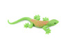 Gecko, Green with Red Spots, Lizard, Reptile, Soft Rubber Toy, Realistic, Rainforest, Figure, Model, Replica, Kids, Educational, Gift    3"   F3468 B360    