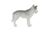Huskie, Alaskan Husky Sled Dog, Canine, High Quality, Rubber, Hand Painted, Realistic, Figure, Model, Replica, Toy, Kids, Educational, Gift,      2"  