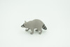 Raccoon, Very Nice Rubber Animal, Educational, Hand Painted, Realistic Figure, Lifelike Model, Figurine, Toy, Kids,  Gift,    2 1/2 Inches.   F3526 B138