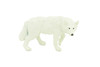 Arctic Wolf, Very Nice Rubber Animal, Educational, Hand Painted, Realistic Figure, Lifelike Wolf, Toy, Kids, Gift, 2 1/8 Inches. F3527 B138