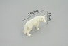 Arctic Wolf, Very Nice Rubber Animal, Educational, Hand Painted, Realistic Figure, Lifelike Wolf, Toy, Kids,  Gift,      2 1/8 Inches.     F3527 B138