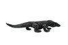 Komodo Dragon, Black, Lizard, Very Nice Rubber Reptile, Educational, Hand Painted, Realistic, Replica, Toys, Kids, Gift,    5 Inches. 