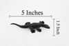 Komodo Dragon, Black, Lizard, Very Nice Rubber Reptile, Educational, Hand Painted, Realistic, Replica, Toys, Kids, Gift,    5 Inches. 